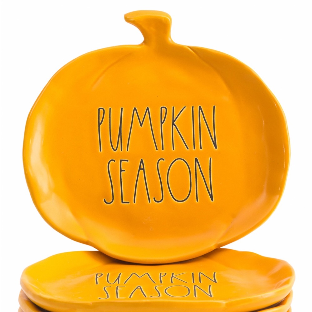 Rae Dunn Pumpkin Season ceramic Plates